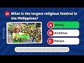 Philippine Quiz 🇵🇭🧠 | General Knowledge Quiz About The Philippines | 50 Questions with Answers