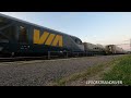 VIA Rail's New Fleet Pulls Old Fleet! J Train Races Through Dorval!!