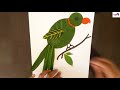 Parrot from Leaves--Simple leaf art 💚💚💚