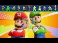 Evolution of Luigi in Super Mario Nintendo game, LEGO and Movie (1983 to 2023)