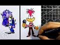 DRAWING Friday Night Funkin' pibby corrupted VS pibby Inside Out 2 | ANXIETY, ENNUI..| intensely 2