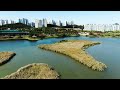 Hwarang Lake Park, Gyeonggi Museum of Art, Hwarang Amusement Park / introKorea Drone Shot