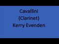 Cavallini Kerry Evenden Clarinet