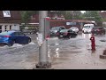 Storm Passes Over Arlington Heights Metra Station During Evening Rush