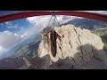 Dolomites sightseeing with the hang glider
