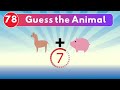 Guess the 97 Animals by emoji 🐖 + 🐄? EDU Quiz