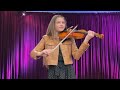 15 year old Karolina Protsenko plays violin at church