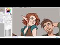 D&D Character Design | Half Elf Rogue & Human Bard | SpeedPaint