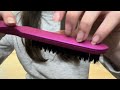 ASMR Brushing + straightening your hair | hair combing | camera combing | hair brushing | no talking