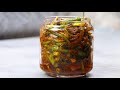 लहसुन हरी मिर्च अदरक का सबसे आसान अचार | Green chilli Garlic and Ginger Pickle | KabitasKitchen