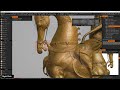 Beginners Guide to 3D Coat (Made 2023) 20 Adding Details to the Horse Part 7