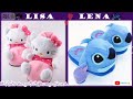Lisa or Lena very cute things (Hello Kitty Vs Stitch) whats your favorite? @Mmousah_Official