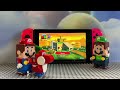 Lego Mario and Luigi enter the Nintendo Switch to save Yoshi from Bowser's Castle! Can they do it?