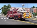 Manchester Fire Department Truck 2 responding with Q2b and Airhorns