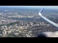 United Airlines 737-900ER -split scimitar - Takeoff from Boston Logan - View of Downtown Boston