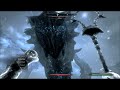 Skyrim - Sloppiest FIRST Alduin fight ever. Rrunning around like an idiot