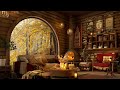 Smooth Jazz Instrumental Music & Coffee Shop Ambience 4K☕Relaxing Jazz Music for Studying, Working