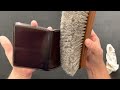 How to polish shell cordovan leather.