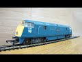 BR Class 42 Warship Diesel No D814 Dragon in BR blue livery Intercity logo. Lima OO gauge model.