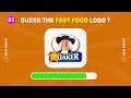 Guess The Fast Food Logo Quiz | Fast Food Logo Quiz 2024 | Quiz Saturn