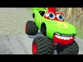 Big & Small Lightning McQueen vs Monster Truck Lime McQueen in DOWN OF DEATH in BeamNG