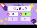 Fun Math Quiz Game for Kids: One Digit Subtraction