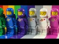 All 11 Lego Classic Spaceman colours (colors) in 2023 replaced in set 40516 Everyone is Awesome