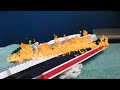 Lego plane crashes into the Lego S.S United States!