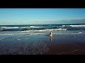 Amazing footage of galloping horse and rider on Bamburgh Beach, Northumberland