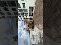 7 Story High Rise Live Teardown Removing The 2 Staircase Towers and Elevator Tower - Day 2