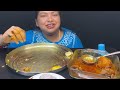 Bigbites, Eating Rice With Spicy 🥵🥵Mutton Kosha. Huge Rice।।