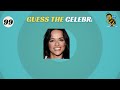 Guess The 100 Celebrity in 3 Seconds | Celebrity Quiz