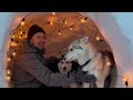 I Made a Snow Cave For My Dogs All Week! Cozy Husky Igloo