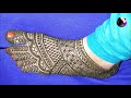 Easy Trick Foot mehndi with Dots | Mehndi for Beginners | mehndi designs