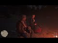 Karen was singing by herself. So Arthur sat down didn't say a word & watched. Red Dead Redemption 2