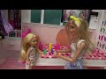 Barbie and Barbie's Sister Chelsea at Barbie Dream House: Chelsea's Lucky Day and Skin Care Routine