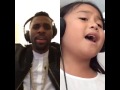 Smule Sing app performance ft. Jason Derulo and a little girl fan