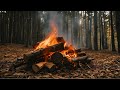 (4K_silent) Log burning. 장작 타는 모습. (소리X)