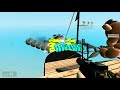 RAFT BUILDING AGAINST SHARK? - Garry's Mod Gameplay - Gmod Raft Survival Building