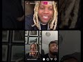 Lil durk go’s live with his twin fan