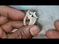 Sapphire stone silver ring making ! Neelam ratna silver ring making process