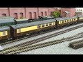 D6515 Class 33 and 50013 AGINCOURT Class 50 locos, oo gauge model trains on model railway.