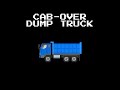 Cab-Over Dump Truck (No Blue Text)