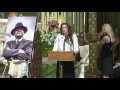 Cathy Maguire sings 'Only Her Rivers Run Free' at Martin Mc Guinness Memorial Mass in NYC.