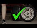 How to stretch a tire... and how you don't.