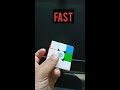 Rubik's cube  cool finger  tricks | One handed | #shorts