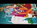 Radha Krishnapainting Part 1 |Acrylic on canvas | Radha Krishna Painting Step by Step for beginners