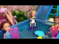 SUMMER POOL TIMES WITH THE BARBIE KIDS!!