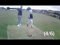 I wore a Go-pro on my helmet in a practise match of Cricket