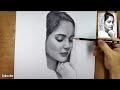 Girl portrait pencil drawing || realistic pencil drawing || easy drawing